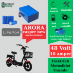 Arora Casper New 48v 18ah Lifepo4 Batarya