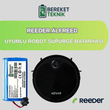 Reeder Alfreed Uyumlu Robot Süpürge Bataryası (MAXİMUN KAPASİTE) 3500mah