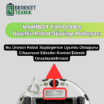Mamibot Exvac900s Uyumlu Robot Süpürge Bataryası (ORJİNAL KAPASİTE) 5800mah - Görsel 5