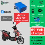 Arora Atak 249 60v 24ah LifePO4 Batarya