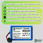 Lenovo Robot Vacuum Cleaner E1 Uyumlu Robot Süpürge Bataryası (ORJİNAL KAPASİTE) 2600mah - Görsel 4